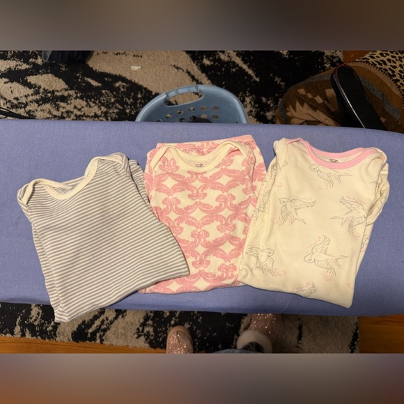 Three Pink and White Kids Pajamas Sleep Sack - Picture 4 of 4